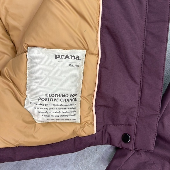 🍁 PRANA🍁 SAYAMA LONG JACKET WINTER COZY WARM maroon - Picture 13 of 17